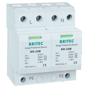 China BR-25M 2P Type1 Surge Protection Device SPD T1 Low Voltage Arrester on sale