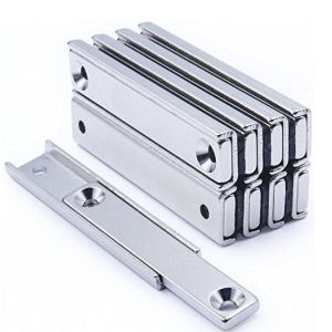 Cheap N52 Nickle Plated Strong NdFeB Rectangular Countersunk Magnet for sale