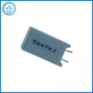 China SQM Through Hole Ceramic Cased Cement Fixed Wirewound Power Resistor 5W 47K 5% on sale
