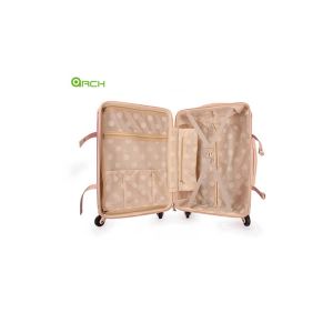 Double Spinner ABS Hard Shell Cabin Case Pink With Binding Belts