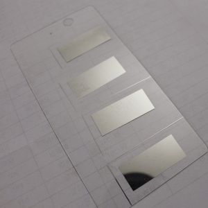 Mirror Chrome and Gold Mirror Silk Screen Printing Ink Printed On The Back Side