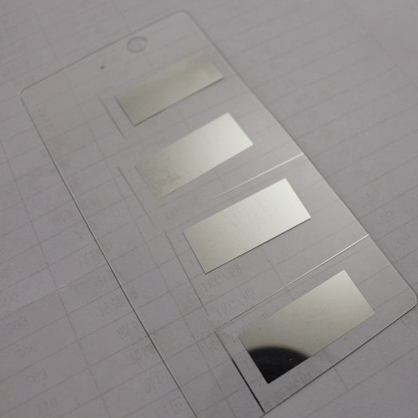 Mirror Chrome and Gold Mirror Silk Screen Printing Ink Printed On The Back Side