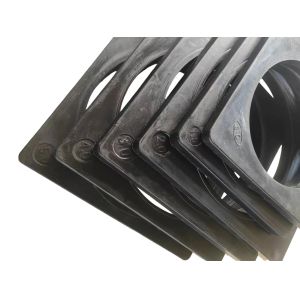 Anti Slip Traffic Cone Rubber Base 1.5g/cm3 370x370mm For 14.5" Traffic Cone