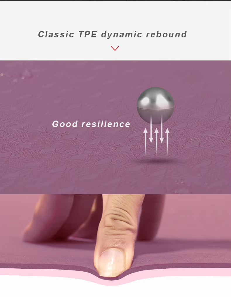 Ultra Lightweight And Portable TPE Yoga Mat For Home Studio And On The Go