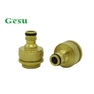 Cheap Water Female Brass Thread Adapter 1/2 inch 3/4 inch to 1 inch Garden Pipe Fittings for sale