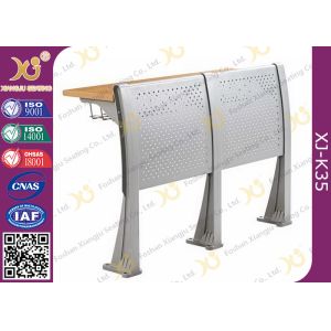 University Steel Book Holder Lecture Room Seating With Writing Desk