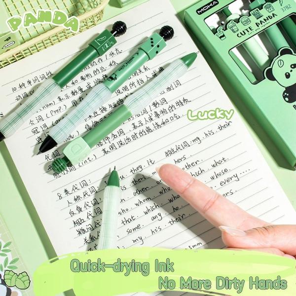 Creative Panda Rotating Gel Pen 0.5mm ST Tips Soft Grip Neutral Pen