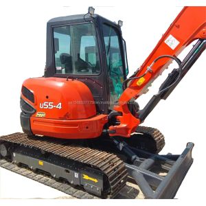 Cheap Original Japan KUBOTA KXU55 Mini Excavator 5.5 Tons Used with Original Engine and PLC for sale