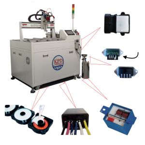 China Meter Mix Pump 2-part RTV Silicone Gel Mixing Machine for Electronic Potting and Coating on sale