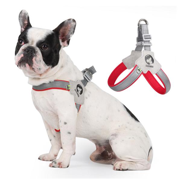 Pet Y-Shaped Harness Dog Breathable Reflective Harness For Small And Medium Sized Dog