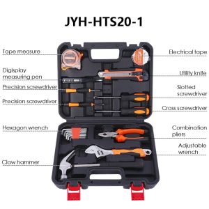JYH-HTS20-1 20-Piece Household Tool Kit Home Repair Auto Hand Tool Kit with