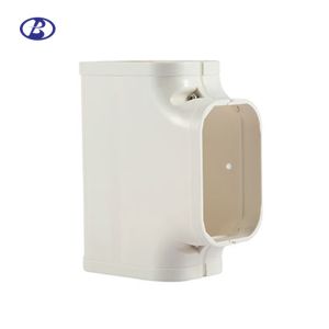 China 130mm Wall Air Conditioner Cover Pipe Cover Duct Tee Joint Screw Mount Installation on sale