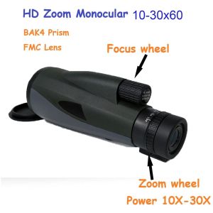 Zoom High Power 10-30x60 HD Monocular Telescope With Stable Tripod