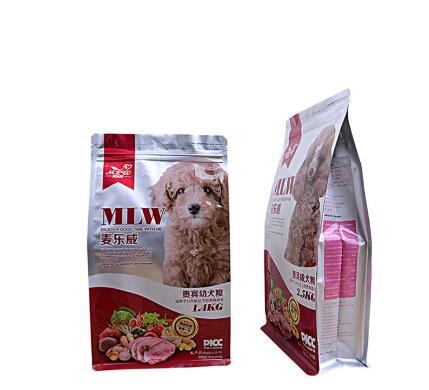 custom printing plastic aluminum foil pet food packaging bags for dog and cat food