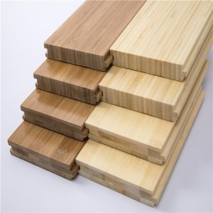 Indoor Solid Bamboo Flooring with Natural Carbonized Finish and 100% Pure Bamboo