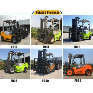 Snsc FL35 Gasoline Forklift With Nissan K25 Engine And Customization Option