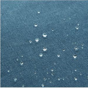 China 480 Gsm Green Terylene Waterproof Tent Fabric 0.75mm Thickness With Yarn Pattern on sale