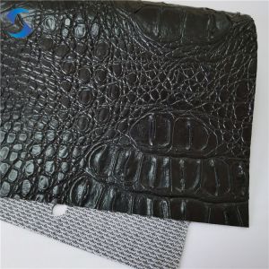 China Abrasion Resistant PVC Leather Fabric 140/160 Width Crocodile Skin For Long-Lasting Furniture,bag on sale