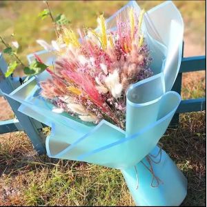 Florist Wrapping Paper Customized Color Plastic Flower Wrap Matte Edge