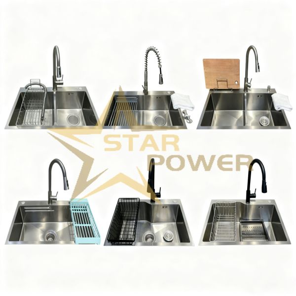 Quality Custom-Grade 304/316 Stainless Steel Kitchen Sink with Hand-Polished Finish and Single Bowl Design wholesale