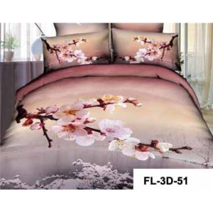 3D Reactive Printed Sheet Set 200TC Bedding Set