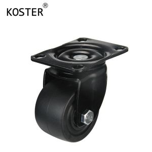 600kg Black Low Gravity Castor Wheel with Roller Bearing 2.5inch 3inch Rubber