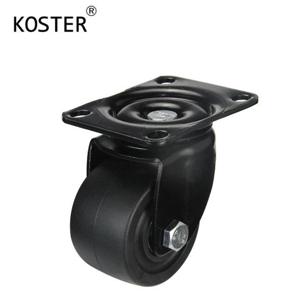 600kg Black Low Gravity Castor Wheel with Roller Bearing 2.5inch 3inch Rubber