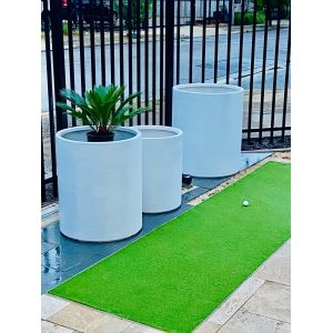 Powder Coated Finish Fiber Clay Planters Fibre Clay Flower Pots