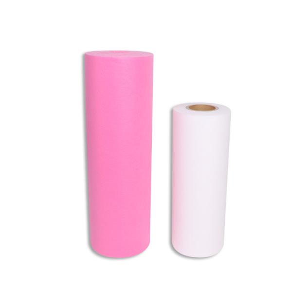 Quality Soft SS Non Woven Bed Sheet Roll In 30gram Non Woven White Pink For Beauty Salon wholesale