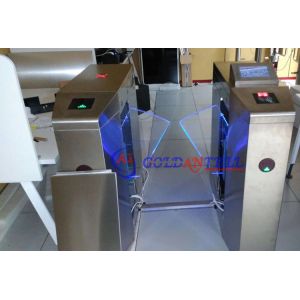 Intelligent QR Code Access Optical Turnstile with IP54 Waterproof 304 Stainless