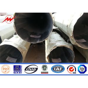 138KV Customizable Steel Utility Pole With Climbing Rung And Anchor Bolt