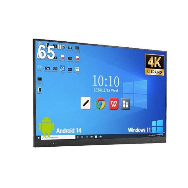 65 Inch 3840 X 2160 4K Interactive Touch Screen Whiteboard RAM ROM/16 512G Life