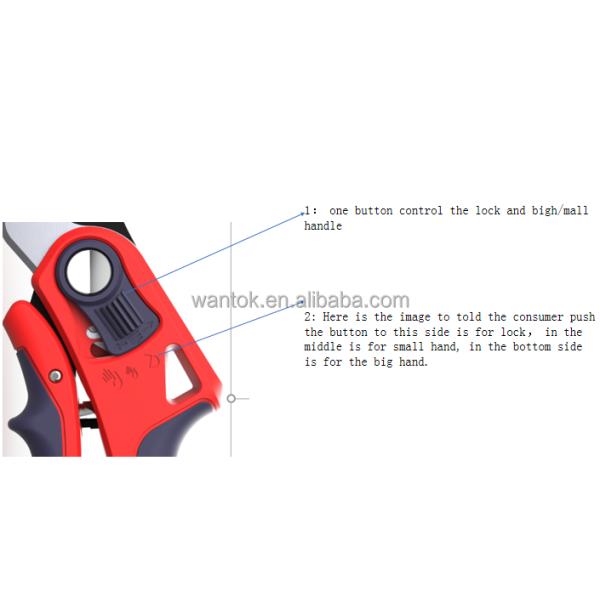 Anti-Slip Grip and Customized Support OEM Bypass Pruner for Garden