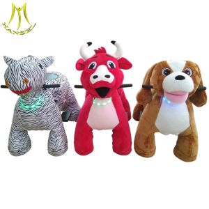 Hansel funny theme park equipment plush motorized riding animals
