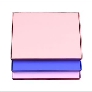 Custom Corrugated Boxes Aircraft box pink shipping box Blue Clothing box