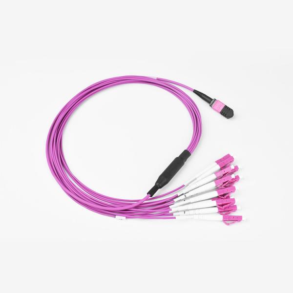 OM4 Type MMF-MPO-LC 12 Fiber core female-Female Connector Type B polarity