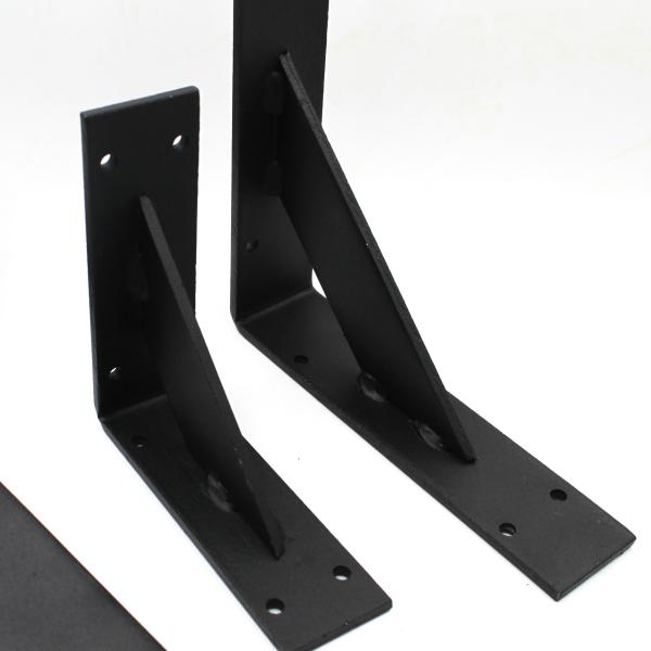 ISO9001 Rohs CE Heavy Duty Weld L Shaped Shelf Brackets for Supporting Fixed and