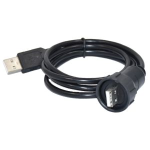 Screw PVC Circular Plastic Connectors IP67 1.0A Cable Mount Panel Mount