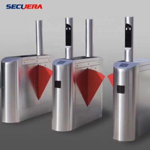 Face Recognition Pedestrian Control Electronic Flap Barrier Gate/ Acrylic