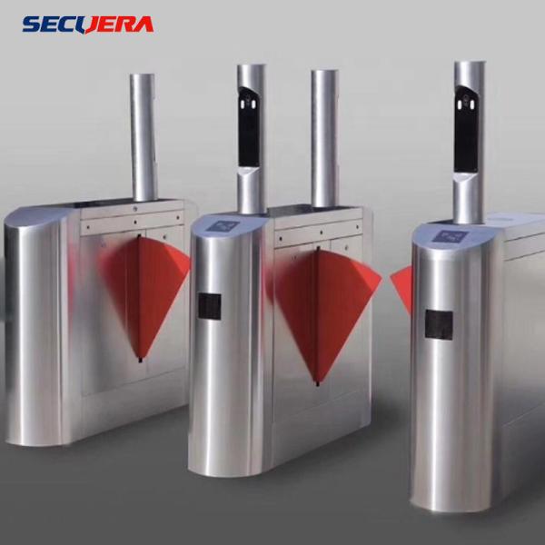 Face Recognition Pedestrian Control Electronic Flap Barrier Gate/ Acrylic