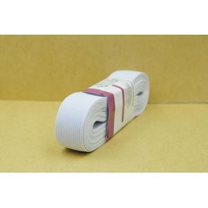 1" Braided Elastic Band Paper Wrap 3mm White Home Decoration Sewing DIY OEM