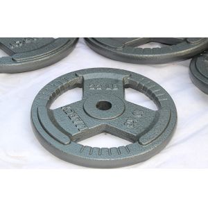 China Gray Hammertone weight plates with 3 handles barbell plates on sale