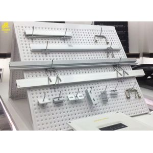Convex Hole Hardware Store Display Racks , Hardware Store Racks With Pegboard Hooks