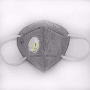 Cup Shape N95 Particulate Respirator Mask Valved Dust Mask Dark Grey