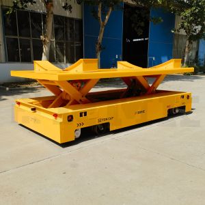 Multi-Drive Battery Transfer Cart With Omni Wheels 12 Tons Lifting Transfer Cart