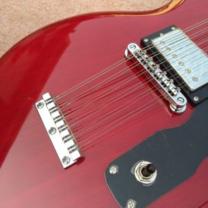 Red EDS1275 Custom Shop double Neck Electric Guitar 6/12 strings Wholesale