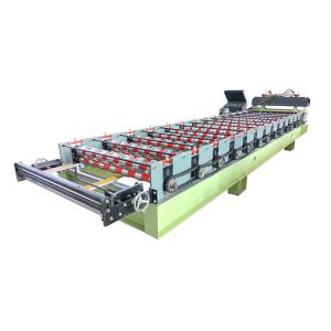 Colored Steel Press Step Tile Roll Forming Machine 0-12m/Min