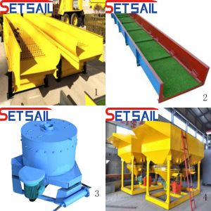 Full Gold Diamond Mining Equipment with Agitation Machine and 0.07m3 Bucket