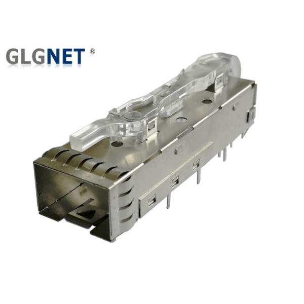 PIN 1 x 1 SFP Solutions Cage 3.0 mm Solder Post With Light Pipe EMI Spring