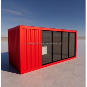 Hotel 20 Ft Foldable Container House Studio 2 Floor Prefab Folding Container